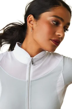 Ariat Ascent konkurranseskjorte med 1/4 glidelås for kvinner