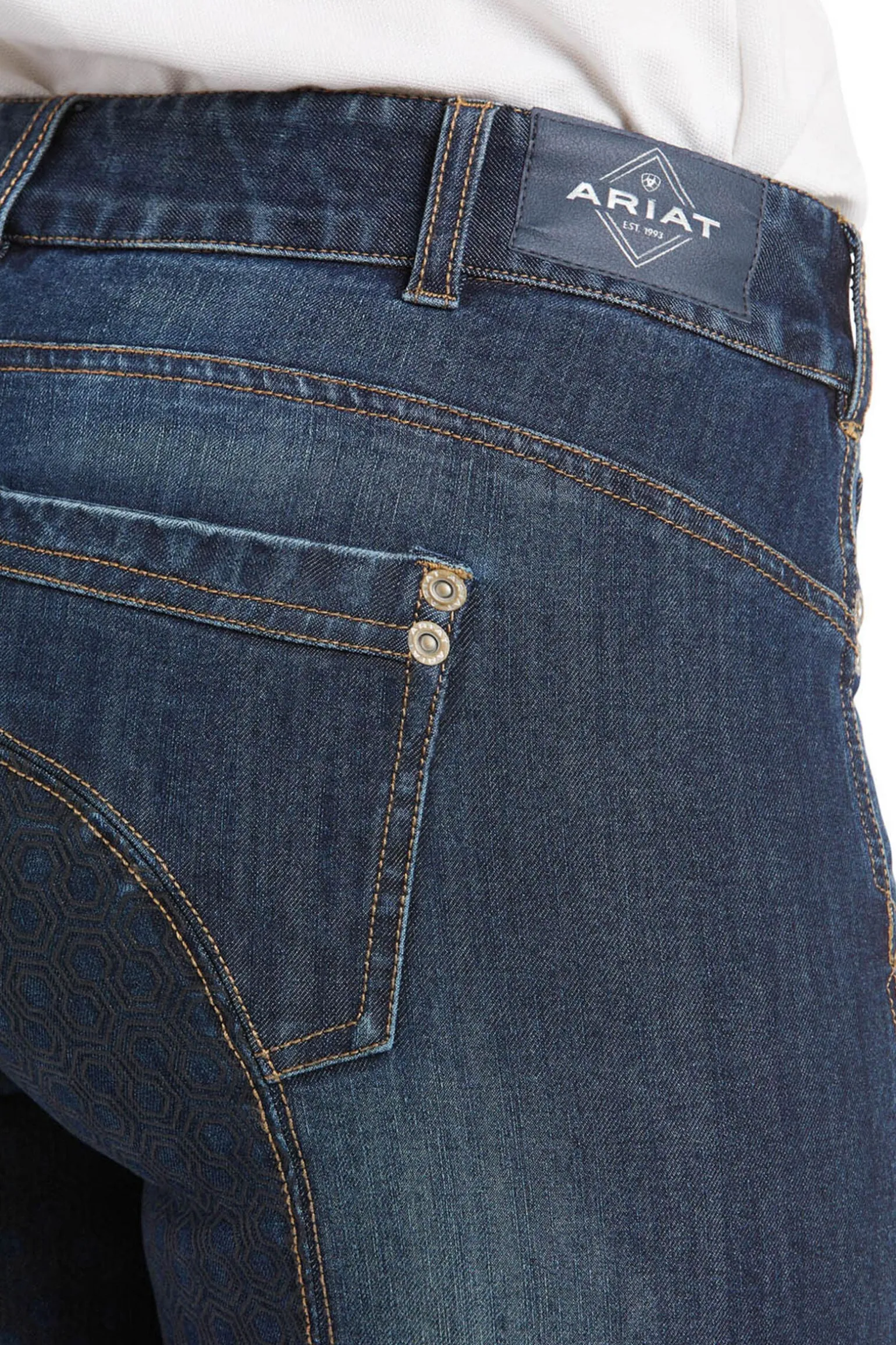 Ariat Halo Denim dames helforsterkede ridebukser