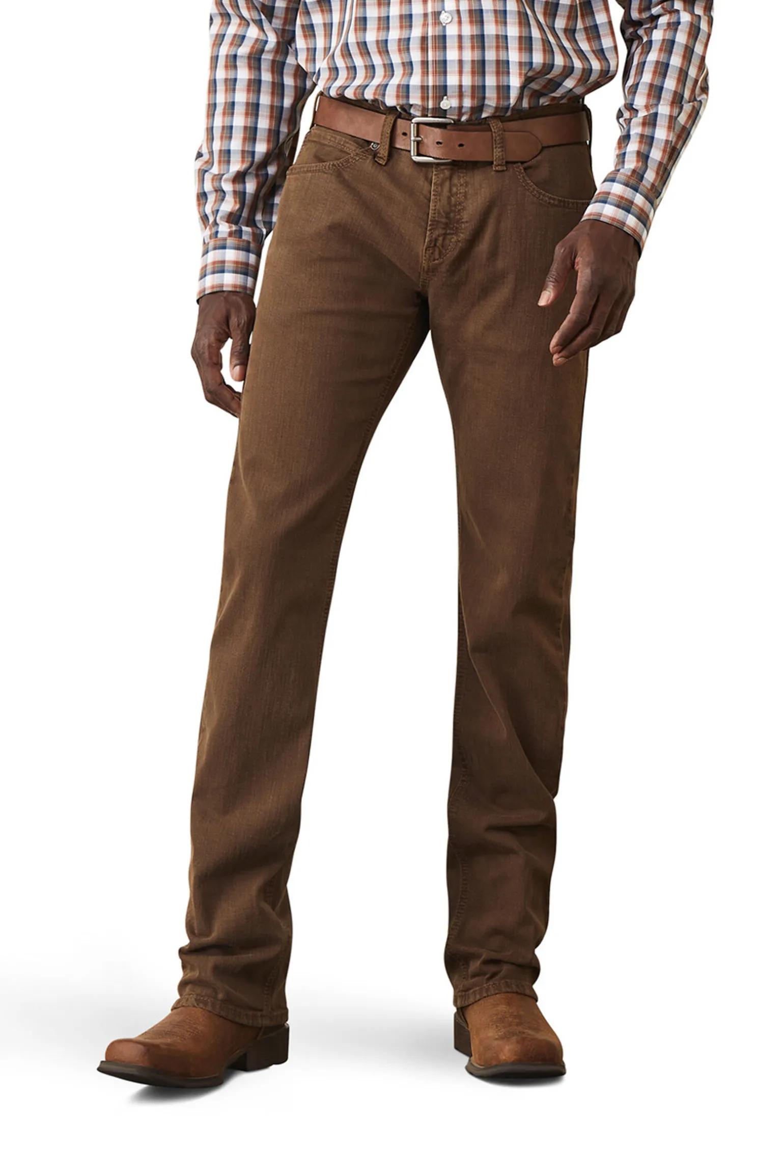 Ariat M7 Str Grizzly Straight jeans til herre i olivengrønn