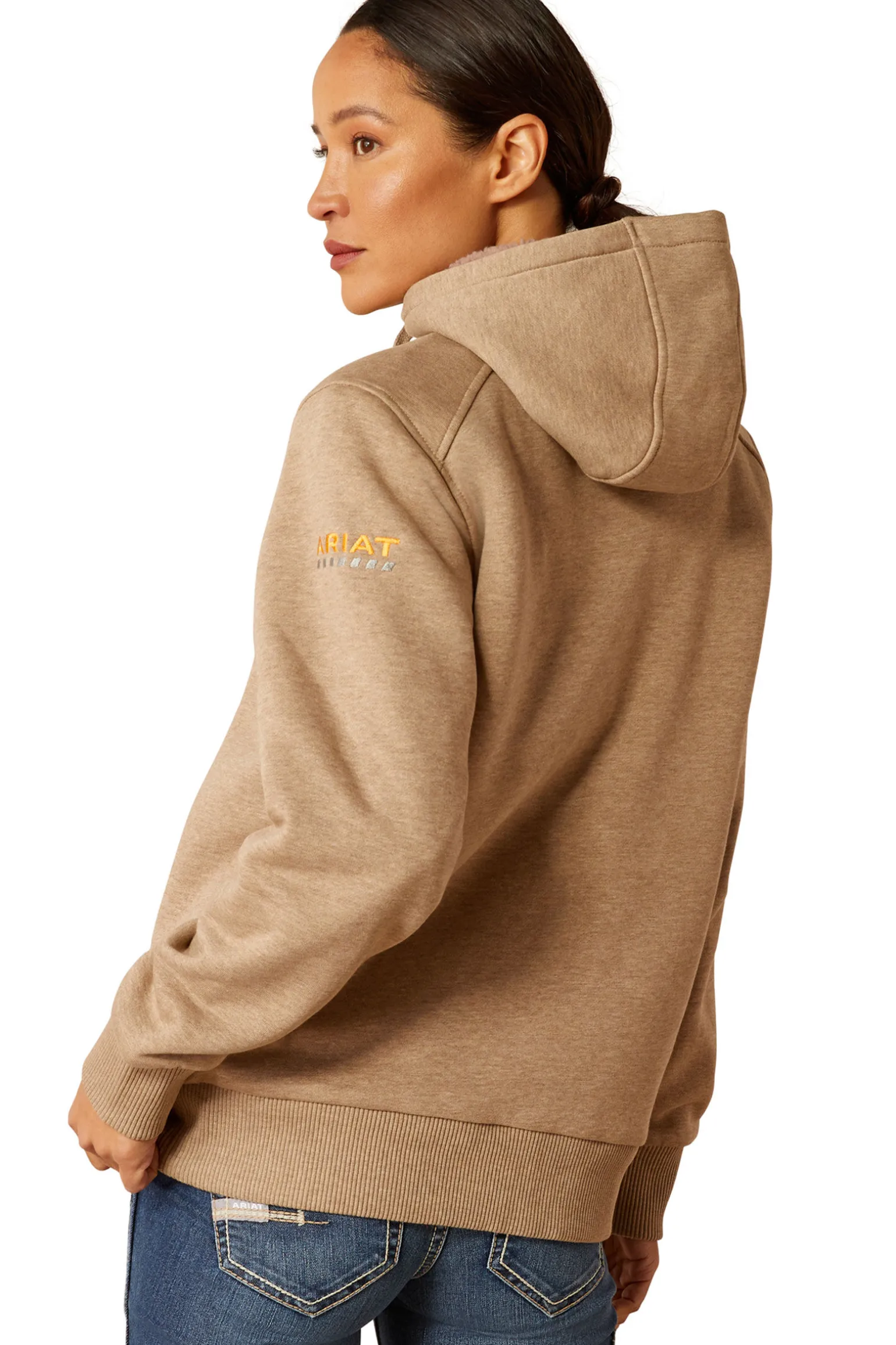 Ariat Rebar All-Weather Sherpa Hettegenser med glidelås