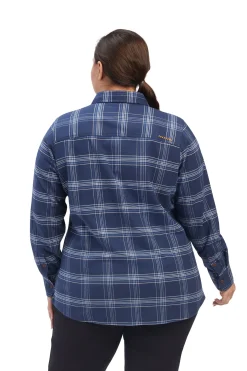 Ariat Rebar Flannel DuraStretch langermet arbeidsskjorte til dame