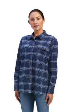 Ariat Rebar Flannel DuraStretch langermet arbeidsskjorte til dame