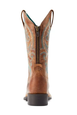 Ariat Round Up Back Zip dame westernstøvler med glidelås
