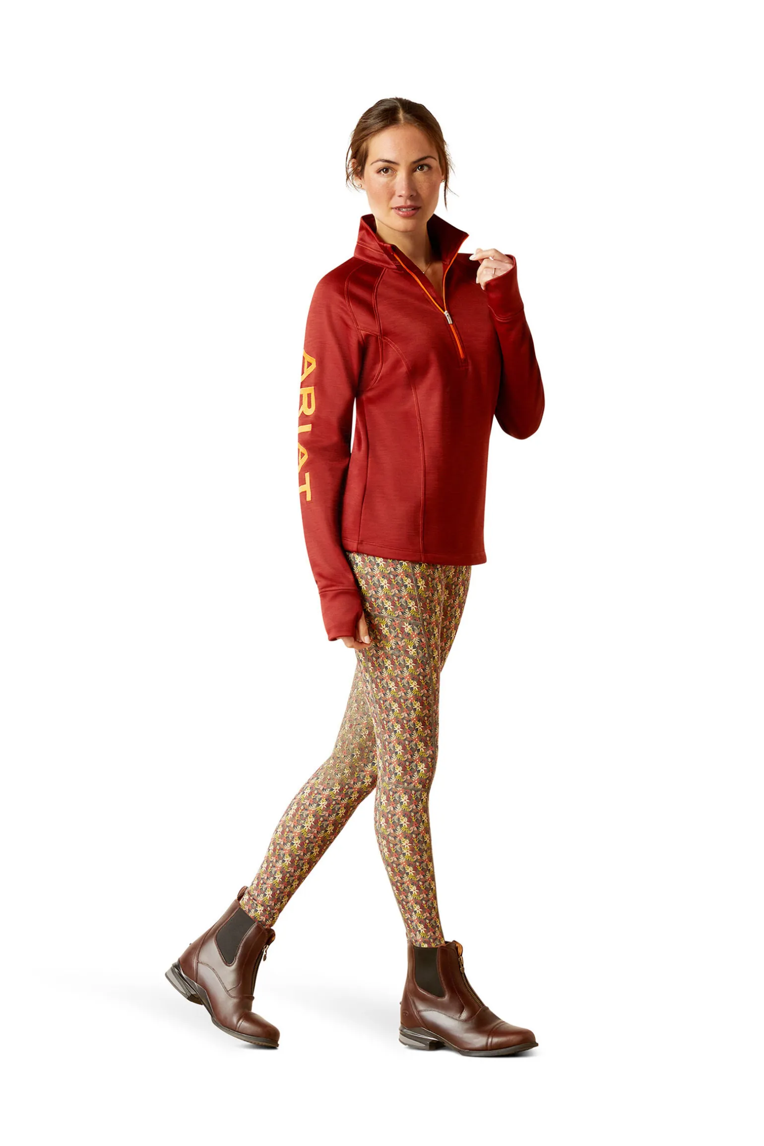 Ariat Tek Team sweatshirt med 1/2 glidelås, dame