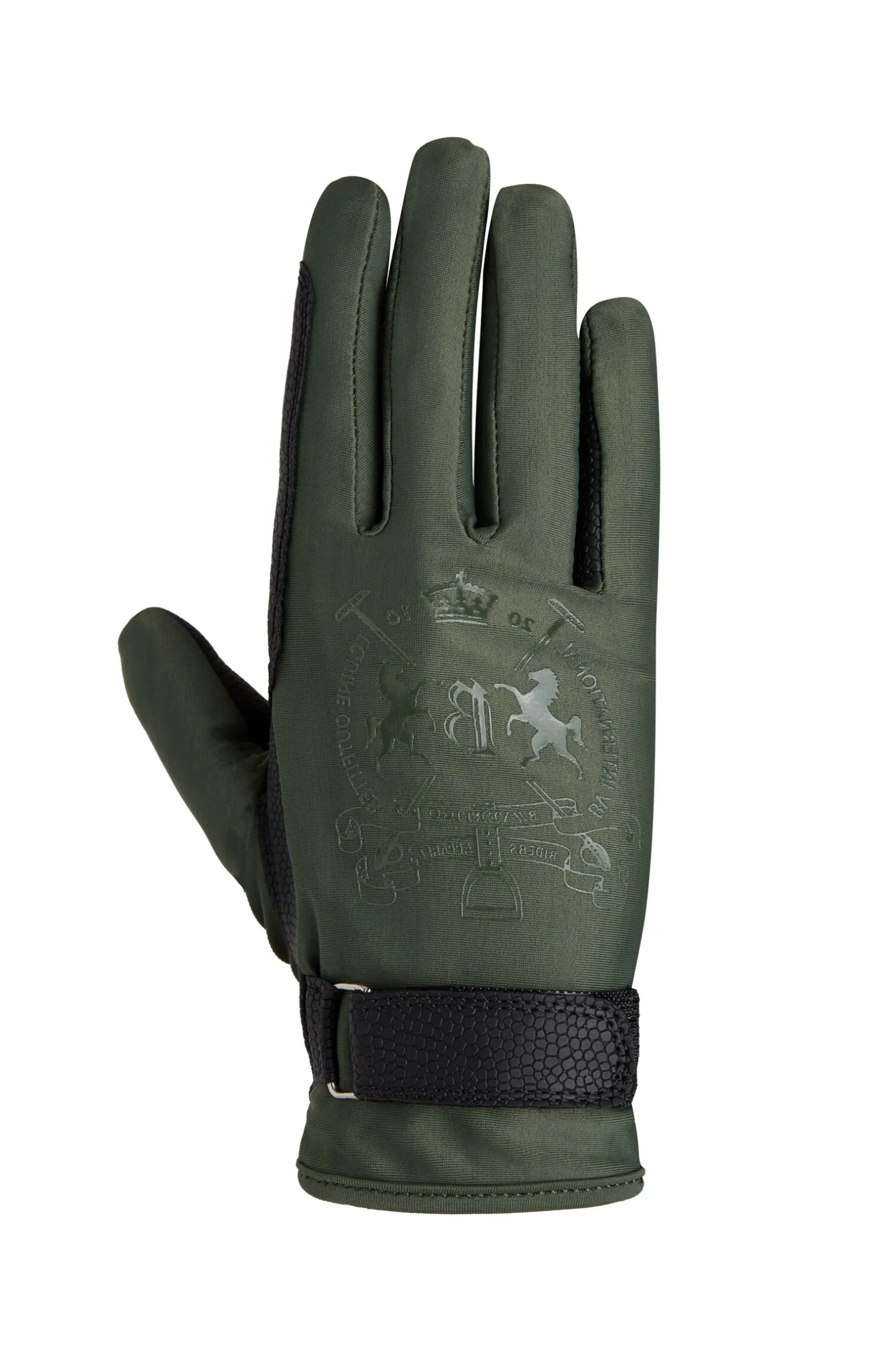 B Vertigo Laia ridehansker med logotrykk til dame