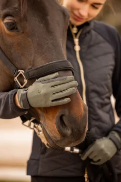 B Vertigo Laia ridehansker med logotrykk til dame