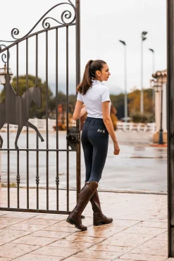 B Vertigo Meghan helforsterkede ridebukser med høyt liv til dame