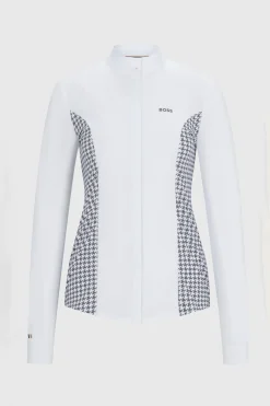Boss Emma showbluse Houndstooth