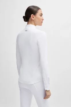 Boss Emma showbluse Houndstooth