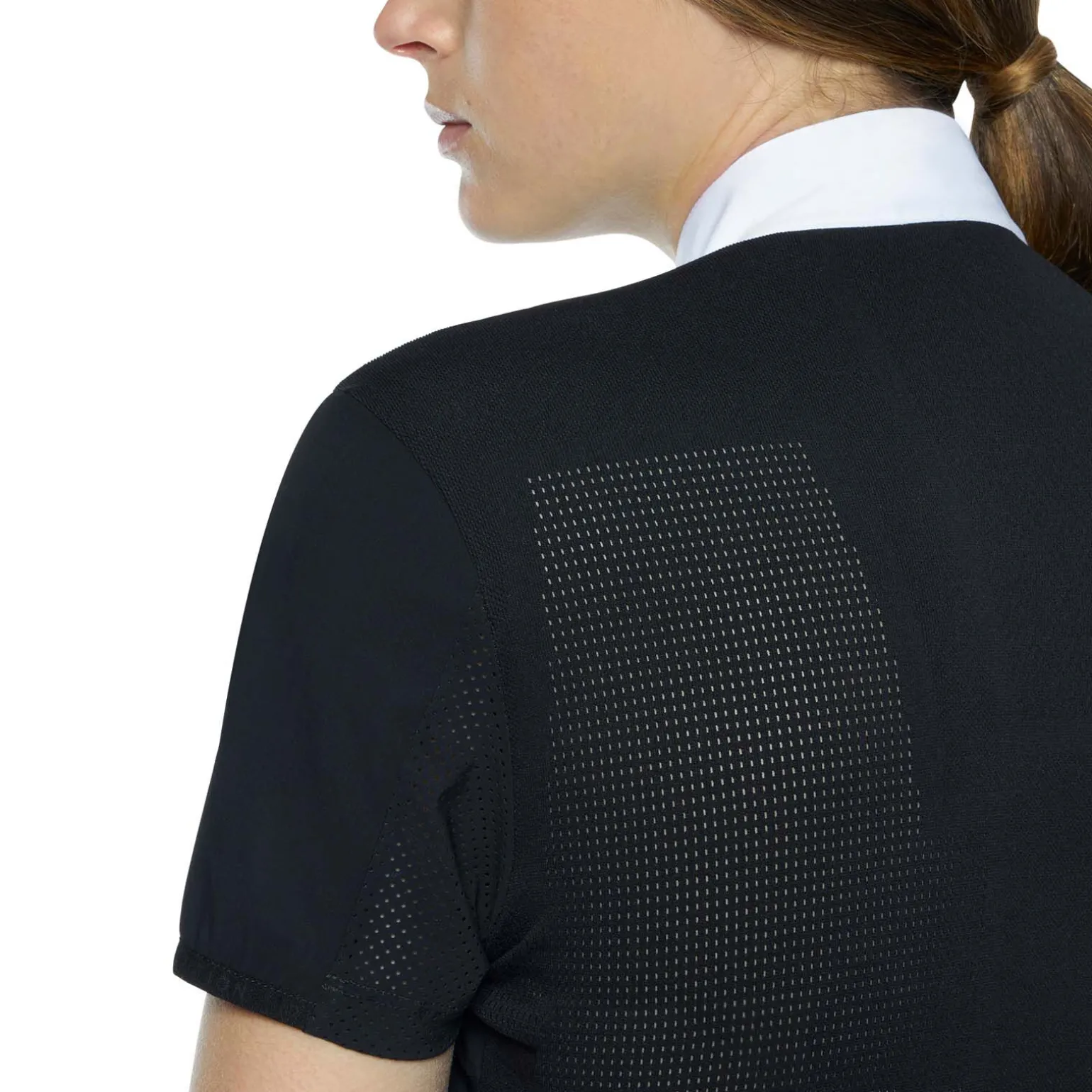 Cavalleria Toscana R-Evo Epaulet Shortsleeve Zip Polo