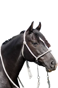F.R.A. Freedom Riding Articles Nanouk bitless bridle (system 4) bomull med klipstøyler