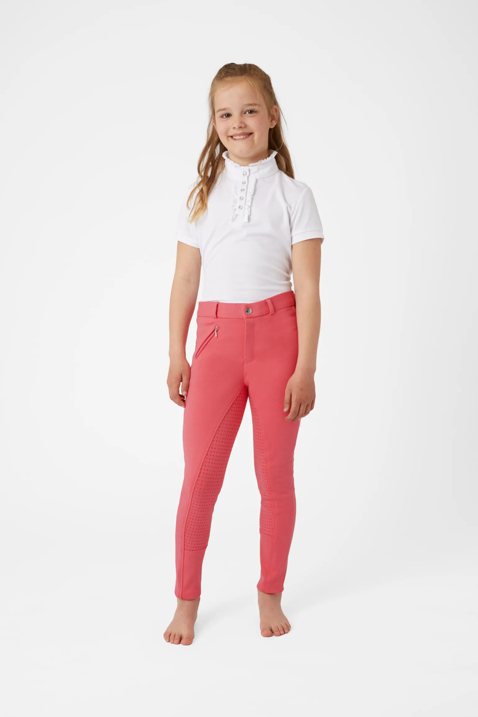 Horze Active helforsterket ridebukse med silikon, barn