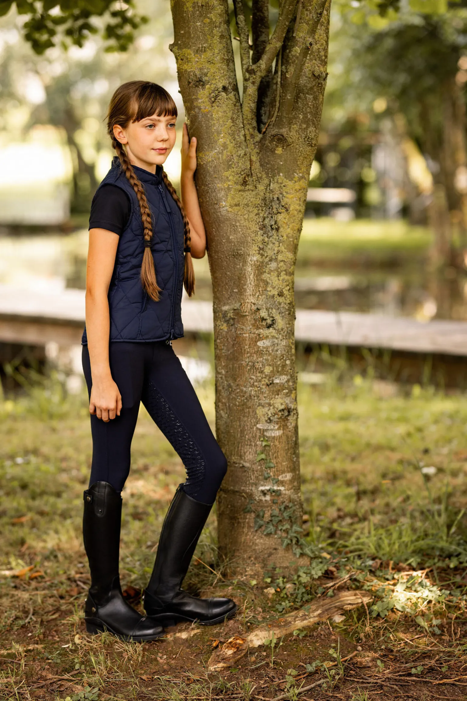 Horze Amber lettfôret klubbvest, barn