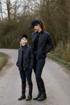 Horze Andrea helforsterkede ridebukser med høyt liv, barn