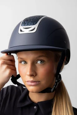 Horze Arix II ridehjelm med krystallornament