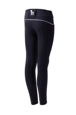 Horze Aubrey ridebukse, helforsterket med silikon, høyt liv, barn