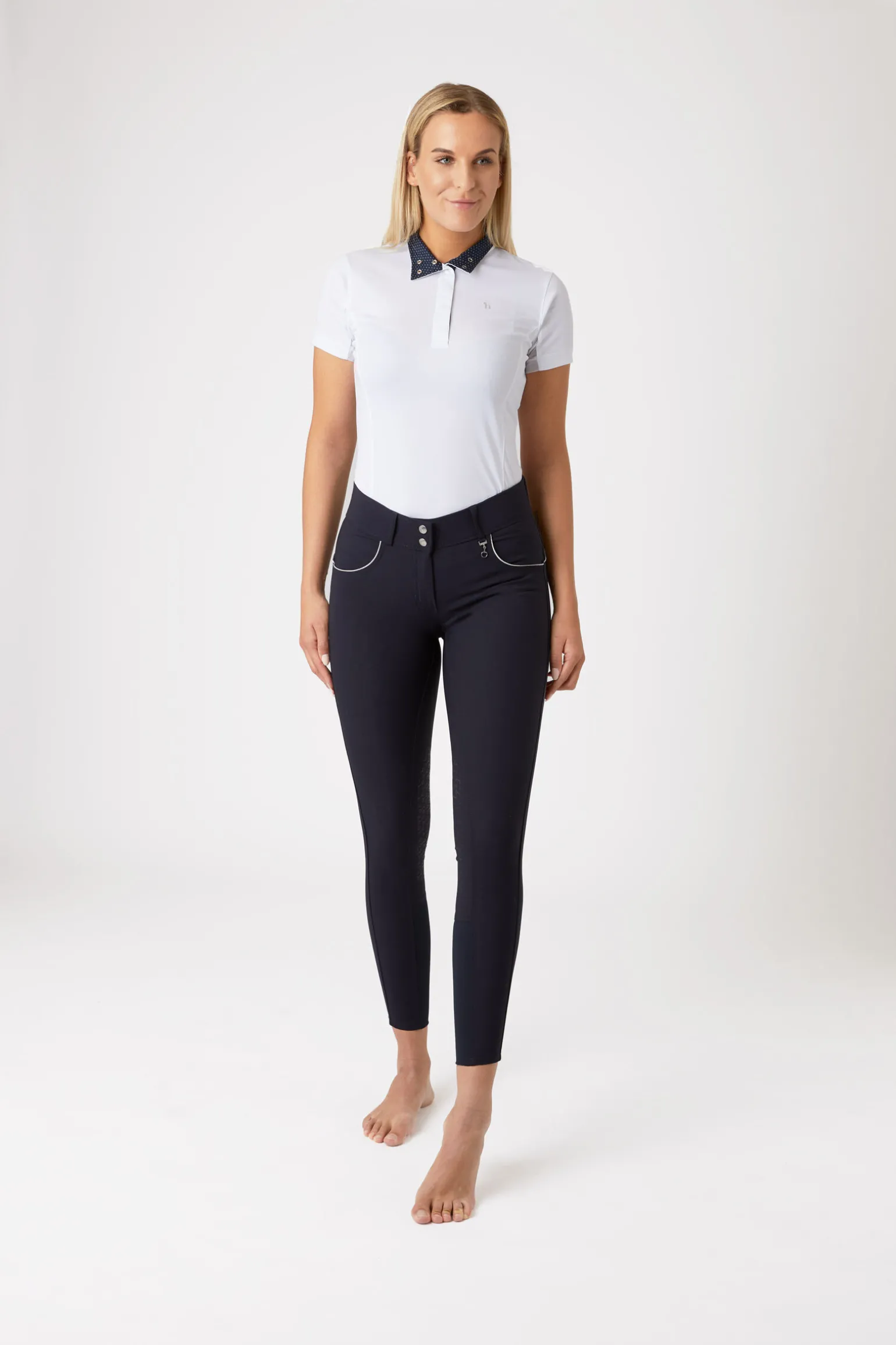 Horze Aubrey ridebukse, kneforsterket med silikon og høyt liv, dame