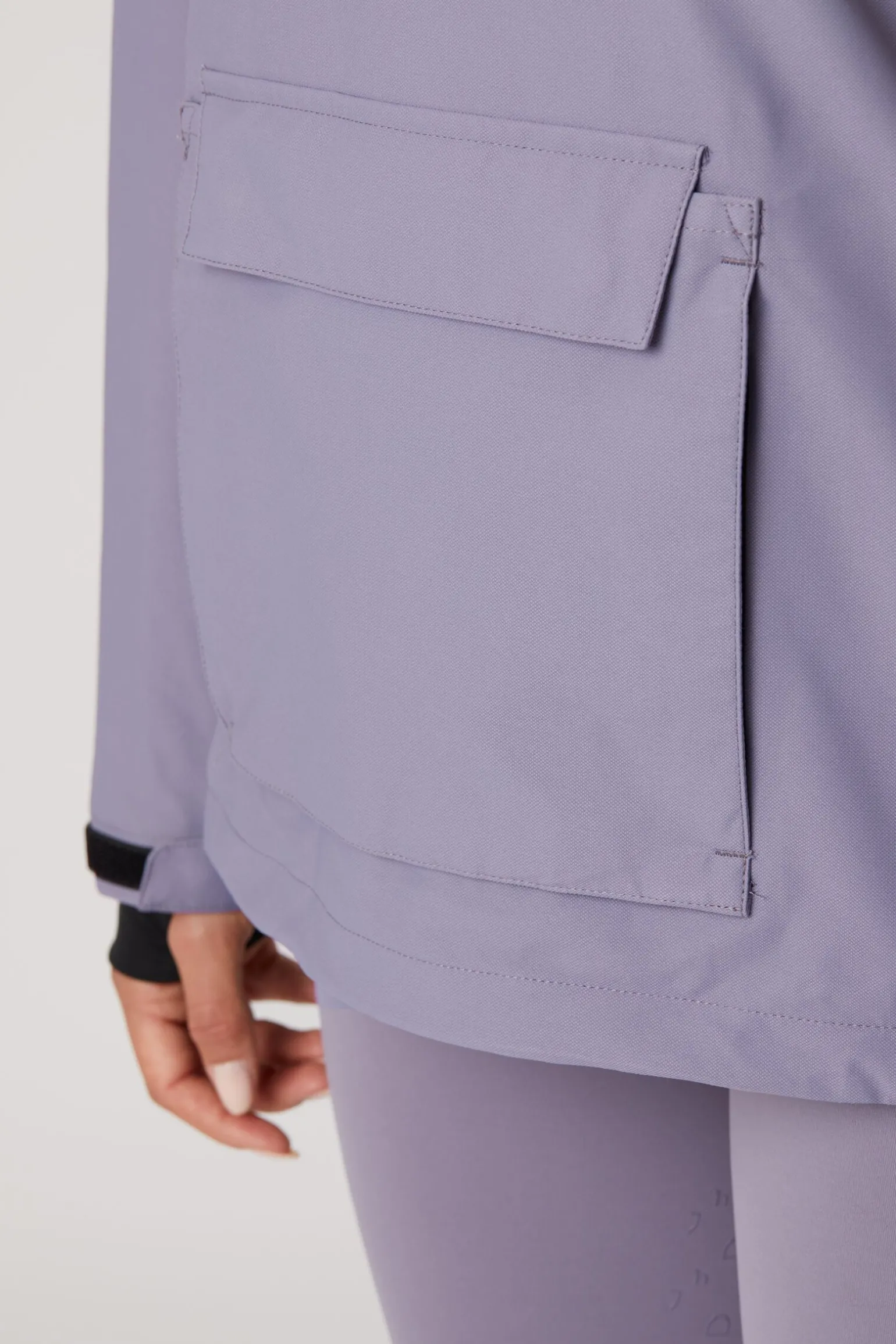 Horze Ayla ride-regnjakke med glidelås til dame