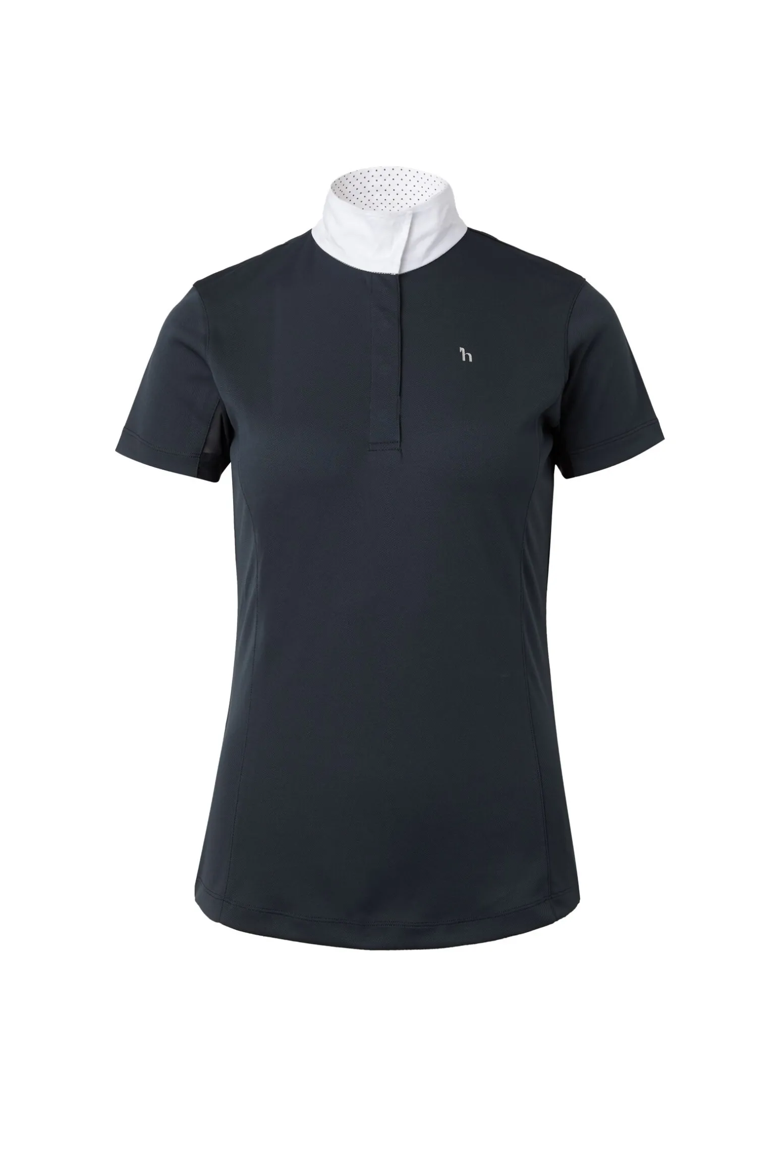 Horze Blaire kortermet teknisk stevneskjorte til damer med nettingdetaljer LSF 30+