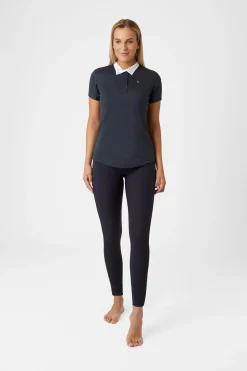 Horze Blaire kortermet teknisk stevneskjorte til damer med nettingdetaljer LSF 30+