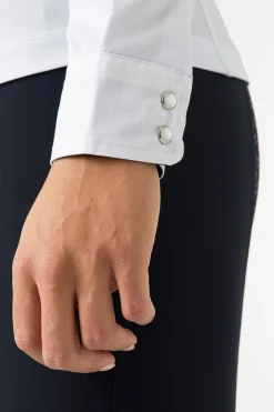 Horze Blaire langermet teknisk stevneskjorte til dame LSF 30+