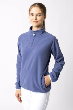 Horze Christa ridejakke i fleece med halv glidelås, til dame