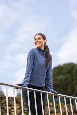 Horze Christa ridejakke i fleece med halv glidelås, til dame