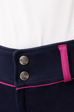 Horze Daniella helforsterkede ridebukser med silikon, barn