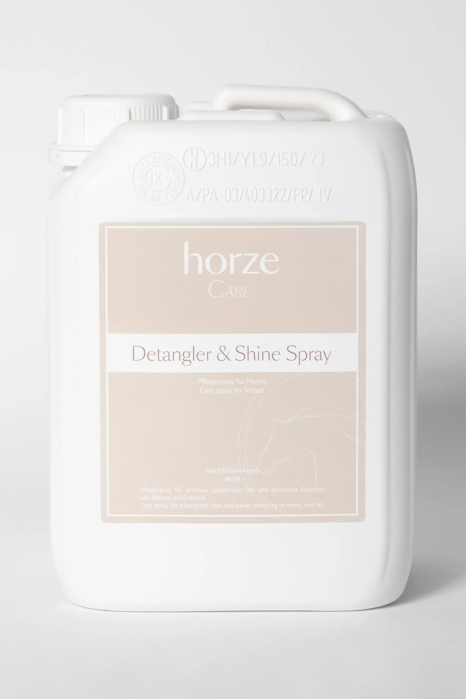 Horze Detangler & Shine Spray Refill, 2,5l