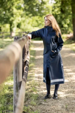 Horze Hazel lang regnjakke med splitt, dame