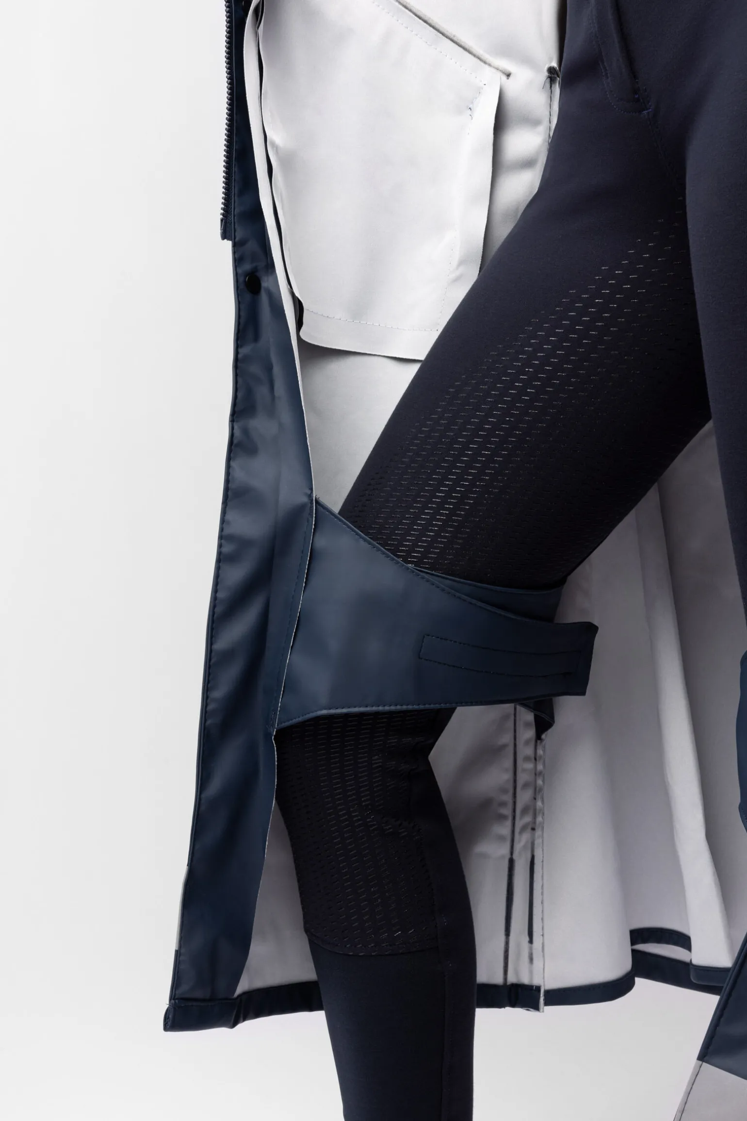 Horze Hazel lang regnjakke med splitt, dame