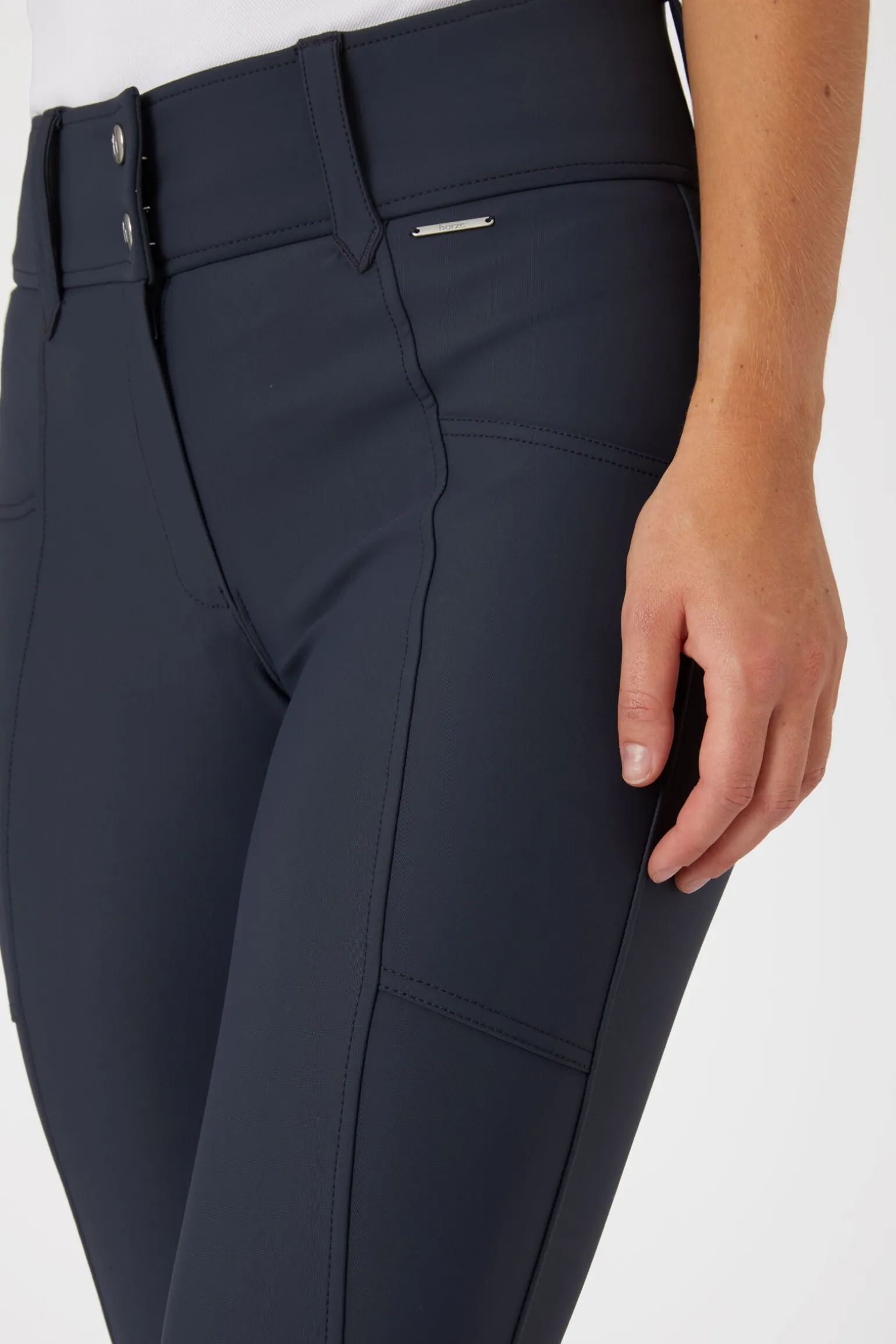 Horze Indira kneforsterkede ridebukser med høyt liv til dame