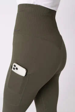 Horze Janine sømløse, kneforsterkede ridetights med telefonlomme til dame