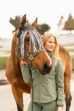 Horze Moreton grime, leietau og fluefrynser, sett