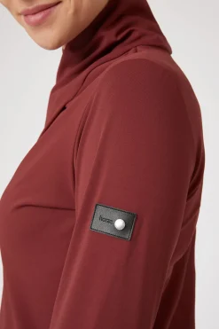 Horze Raquel treningsskjorte med høy hals, dame