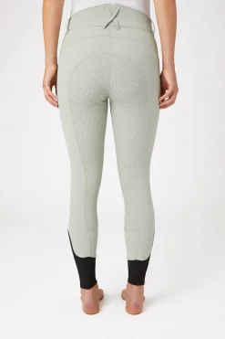 Horze Ridebukser, lommer med mikrokrystaller, høyt liv, helforsterket med silikon, dame