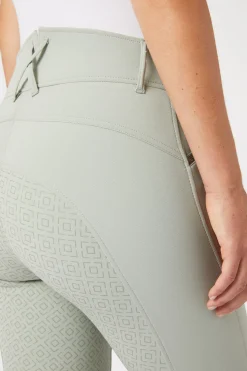 Horze Ridebukser, lommer med mikrokrystaller, høyt liv, helforsterket med silikon, dame