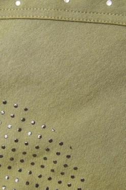 Horze ridebukser med full grip, høyt liv og krystaller til dame