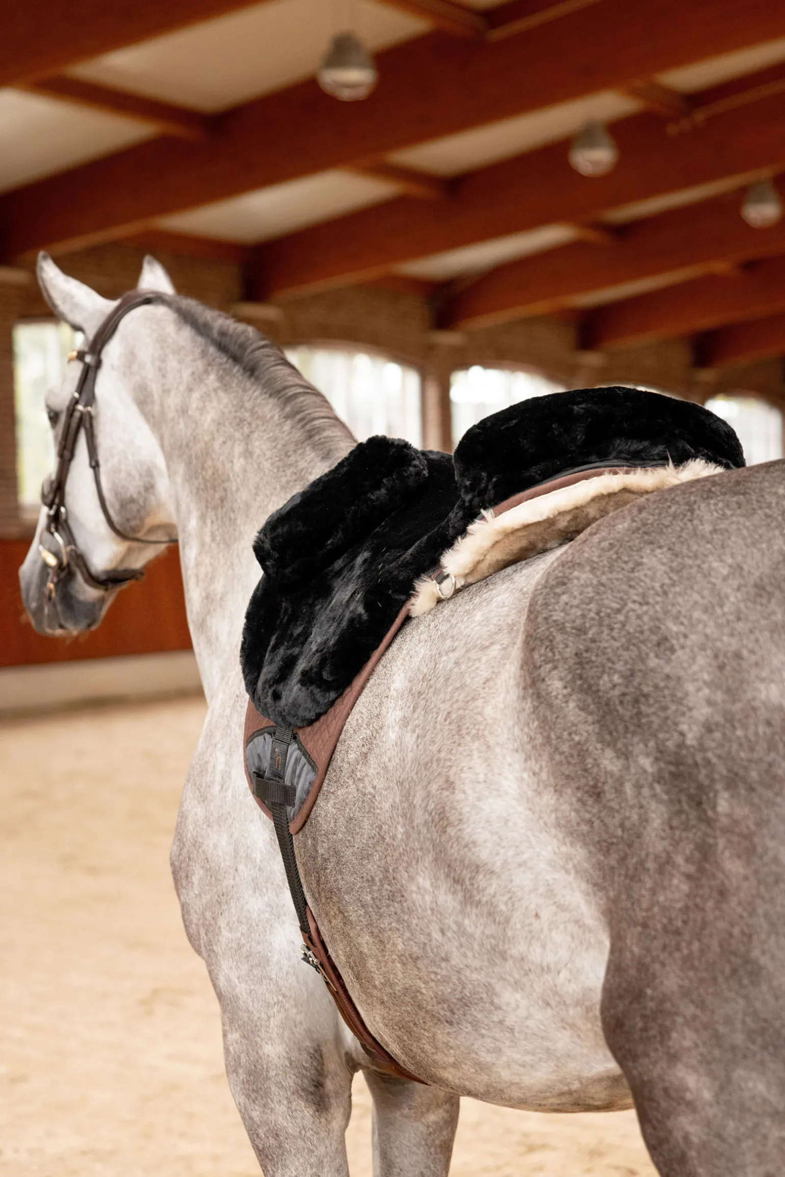 Horze ridematte i sauefell