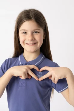 Horze Sohra funksjonell poloskjorte til barn