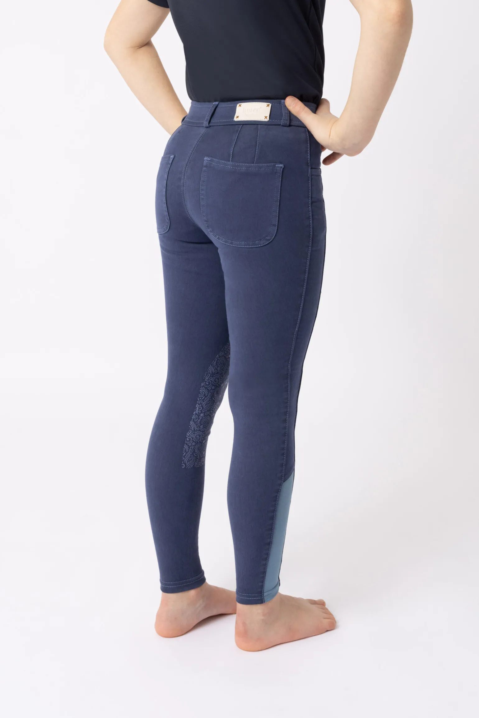 Horze Suki kneforsterket ridebukse til barn