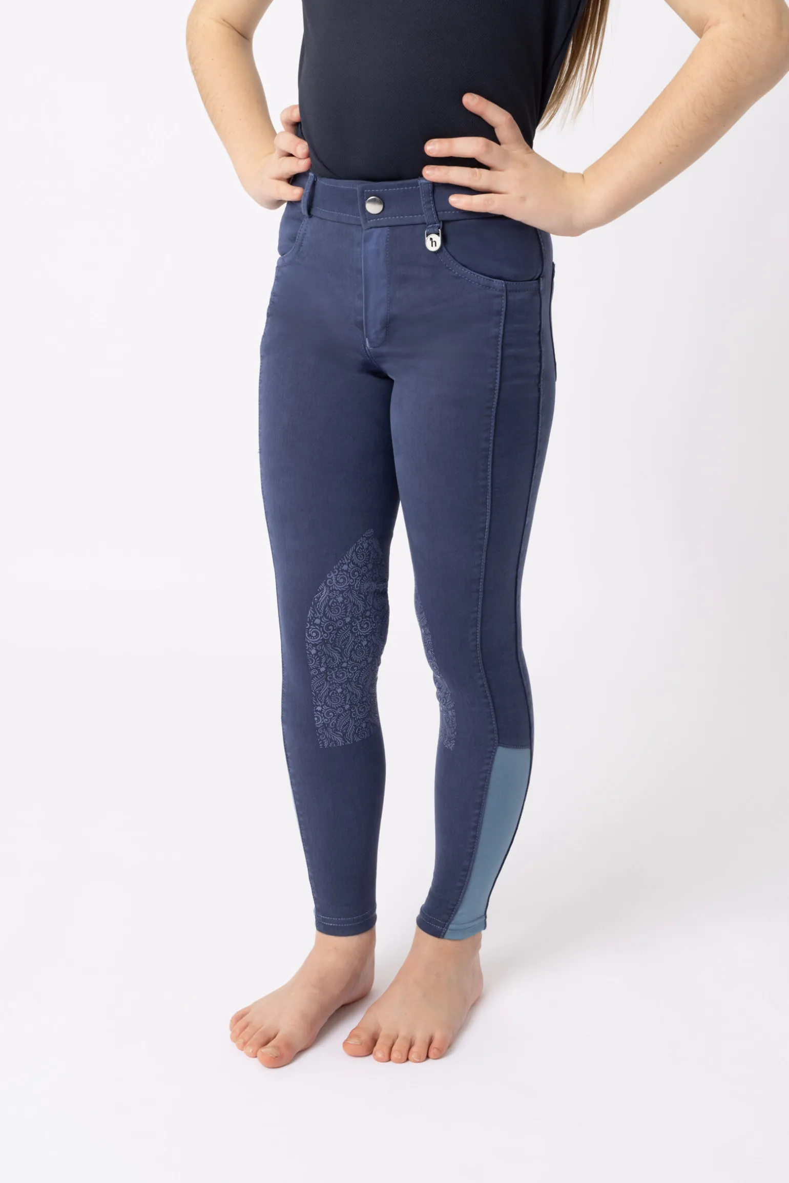 Horze Suki kneforsterket ridebukse til barn