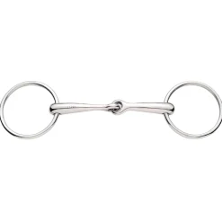 Korsteel Stainless Steel Solid Mouth Jointed 16mm Loose Ring Snaffle Bit