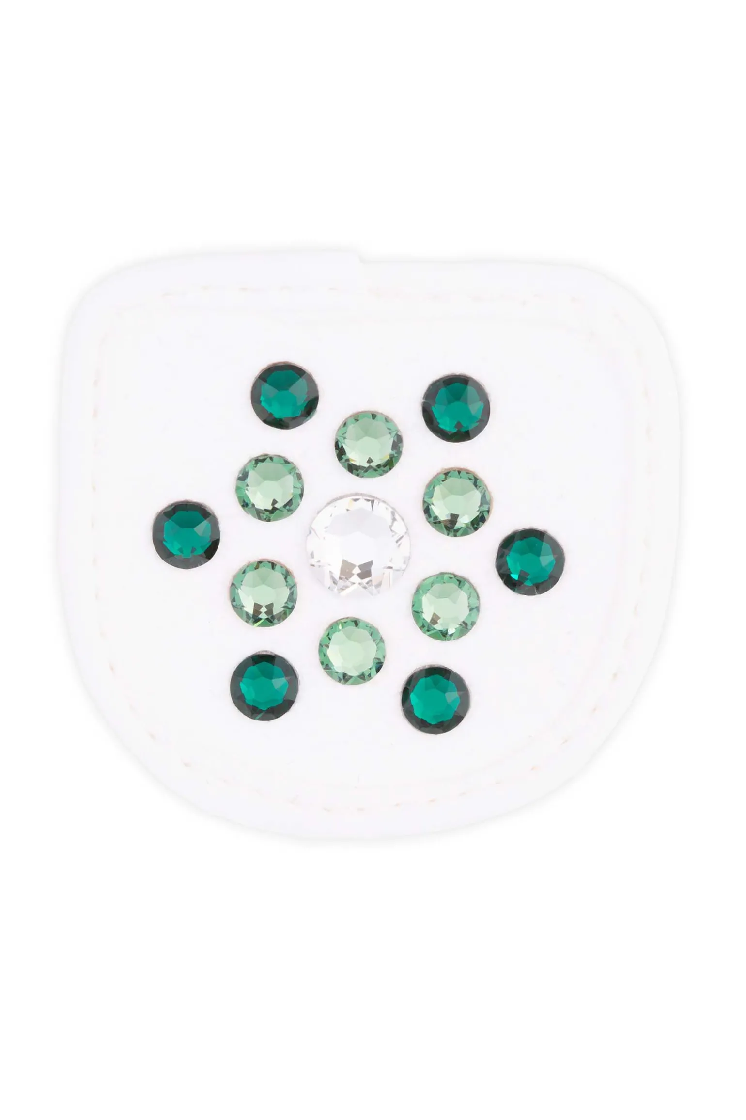 Magic Tack Glossy Green by Nina Kaupp dekorasjon til ridehansker