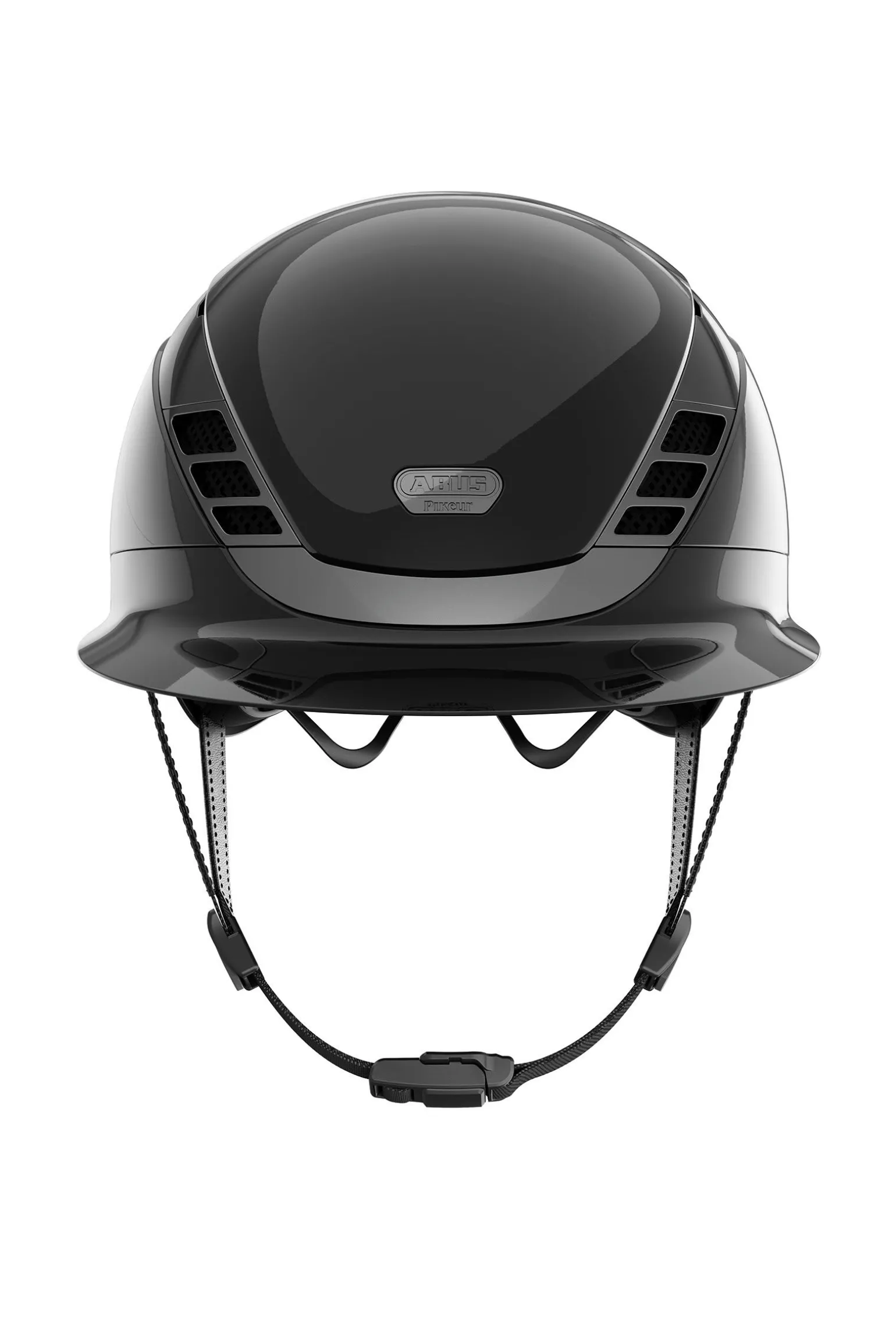 Pikeur Abus AirLuxe Chrome ridehjelm med lengre brem