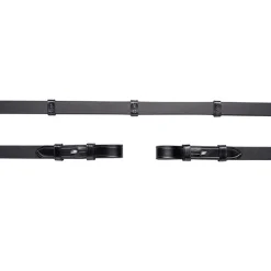 Schockermöhle Sports lærtøyler, krok&spenne, stoppere, 16mm, 5 stop