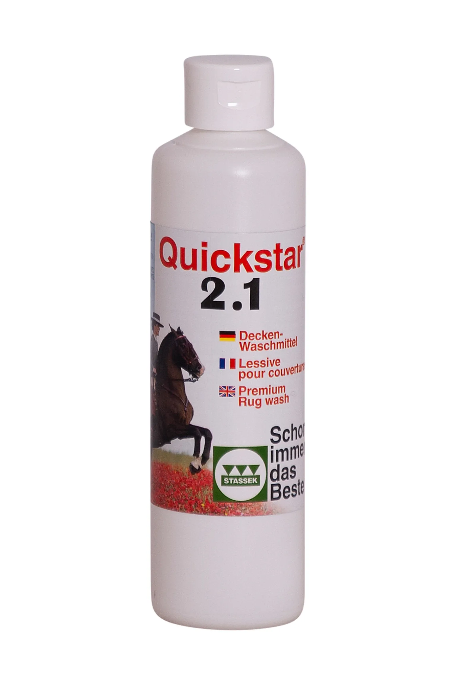 Stassek Quickstar 2.1 Premium Vaskemiddel for Dekker og Sadelunderlag, 250 ml