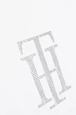 Tommy Hilfiger Equestrian TH Rhinestone skjorte for kvinner