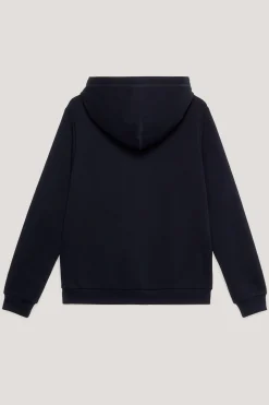 Tommy Hilfiger Equestrian Metallic Logo Grafisk hettegenser for kvinner