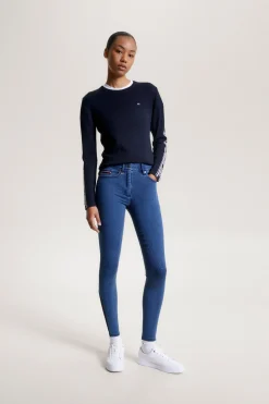 Tommy Hilfiger Equestrian Queens Denim Full Grip Ridebukse